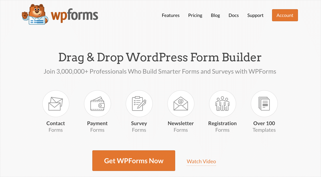 WPForms form oluşturucu