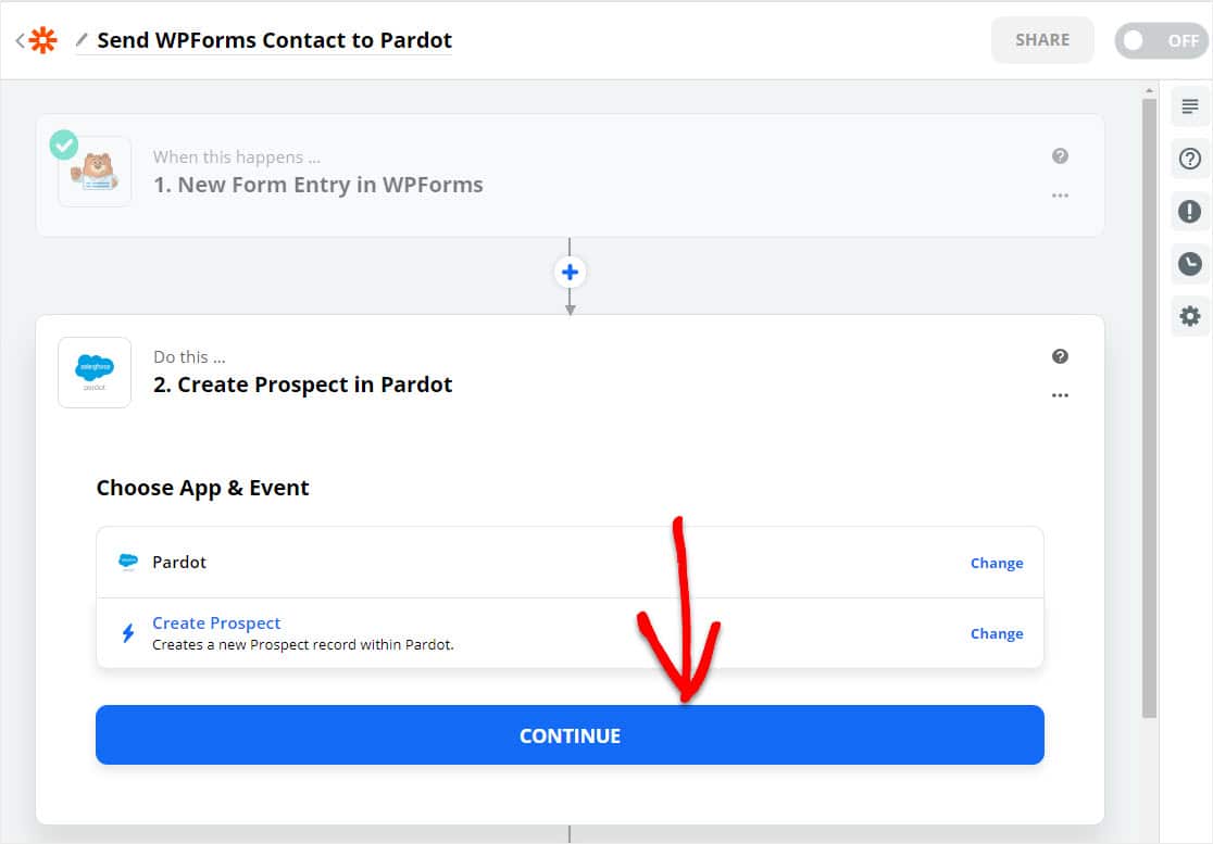 계속해서 wordpress pardot 양식 만들기