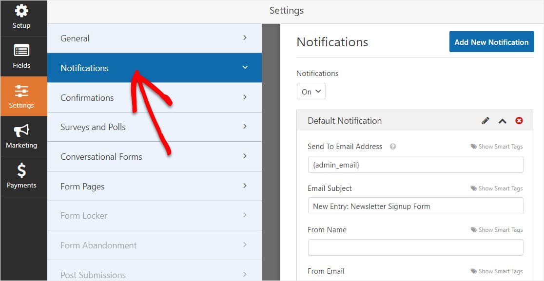 aweber wordpress form notifiche newsletter