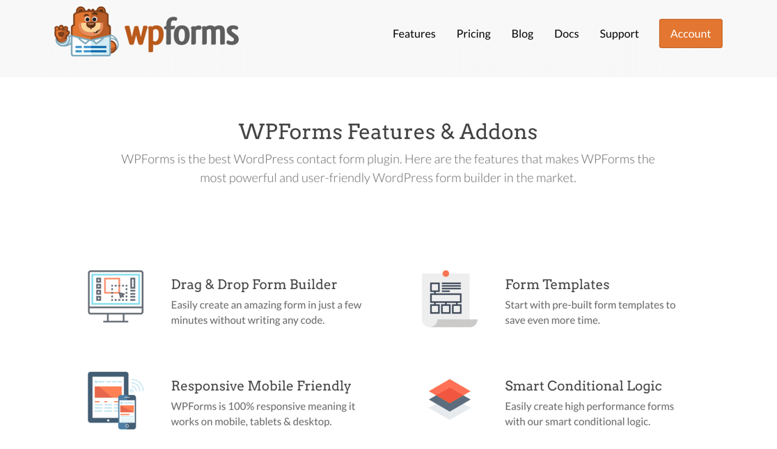 Funkcje WPForms