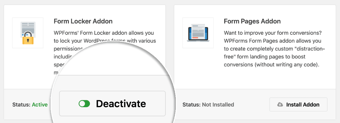 Activar el complemento de vencimiento de formularios de Form Locker