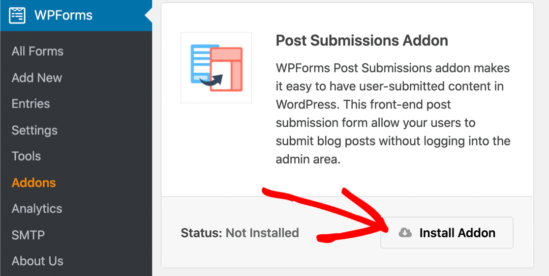 เพิ่มส่วนเสริมการส่งบทความใน WordPress