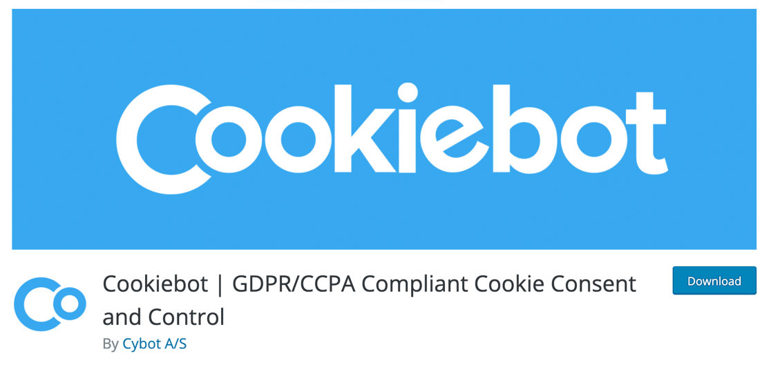 Cookiebot WordPress GDPR 플러그인