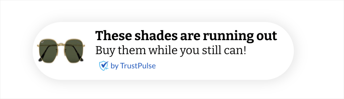 TrustPulse를 통한 판매 알림