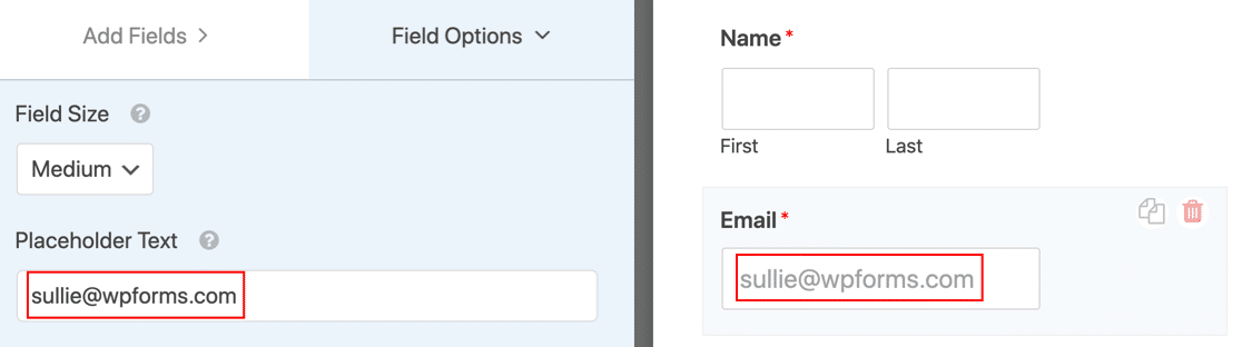 ข้อความตัวยึดตำแหน่ง WordPress