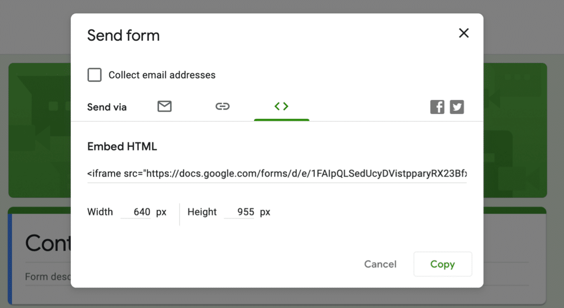 Sematkan Formulir Google di WordPress