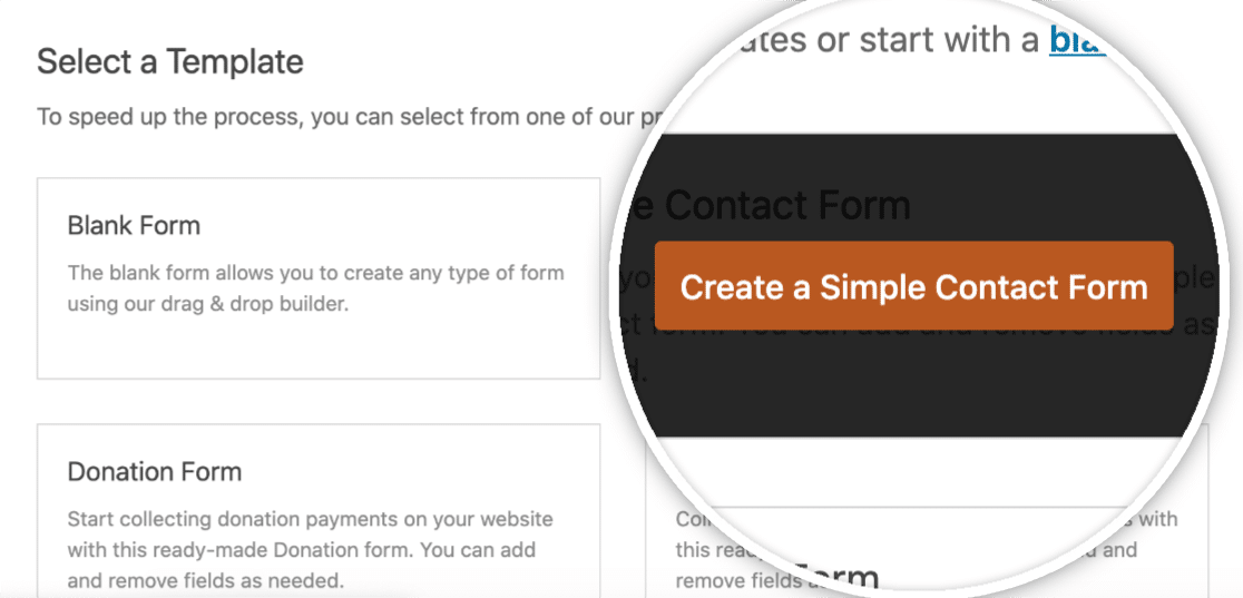 Cree un formulario de contacto simple