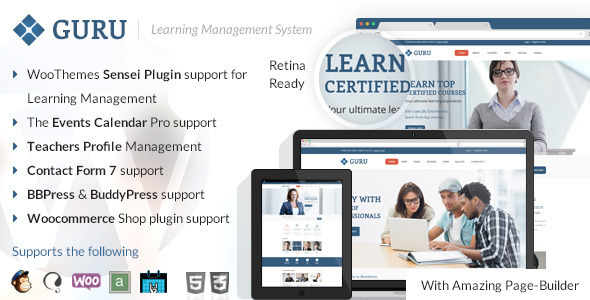 LMS-WordPress-tema-Guru