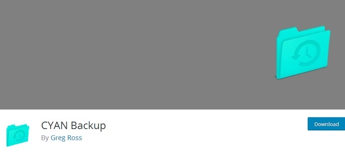Plugin di backup senza backup ciano