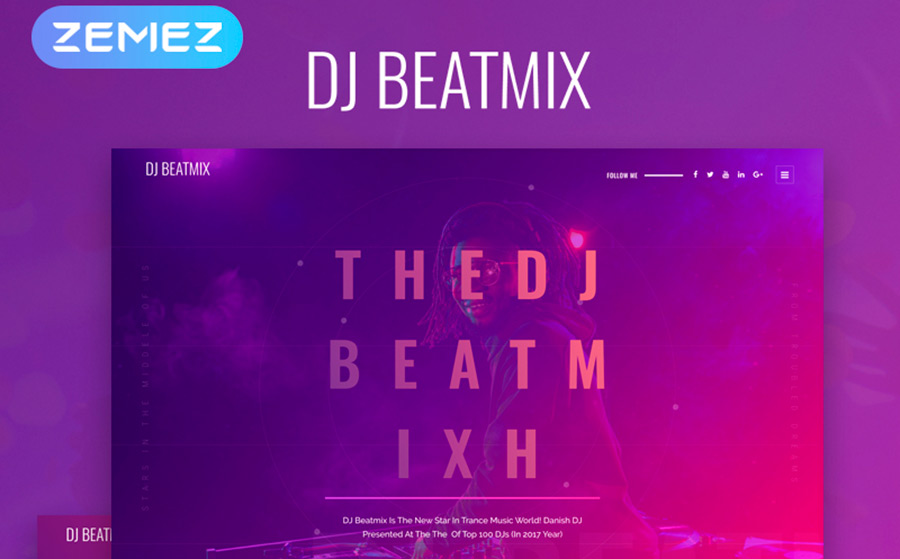 DJ beatmix Tema WordPress Blog Video Terbaik