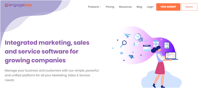 plataforma woocommerce de engagementbay
