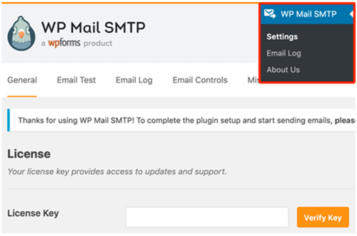 Registro e-mail di WordPress