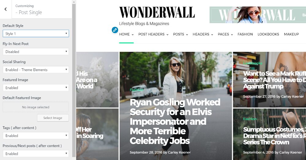 ธีมหนังสือพิมพ์ wordpress Wonderwall