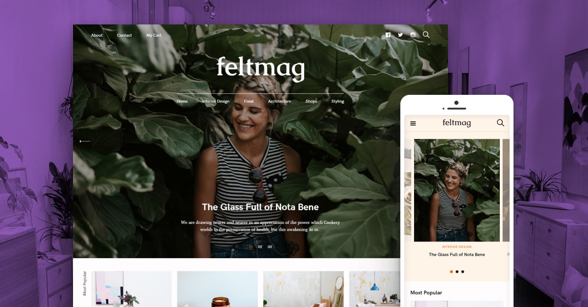 ธีม wordpress ของ feltmag