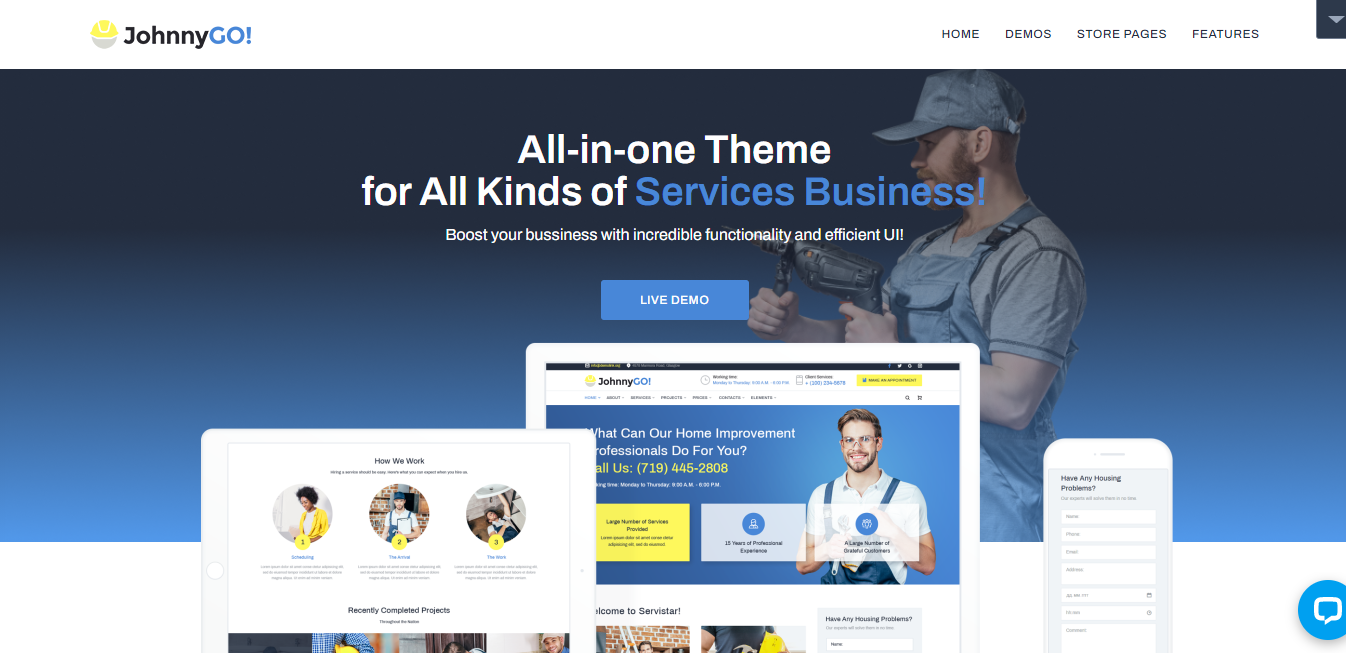 johnnygo templatemonster tema wordpress