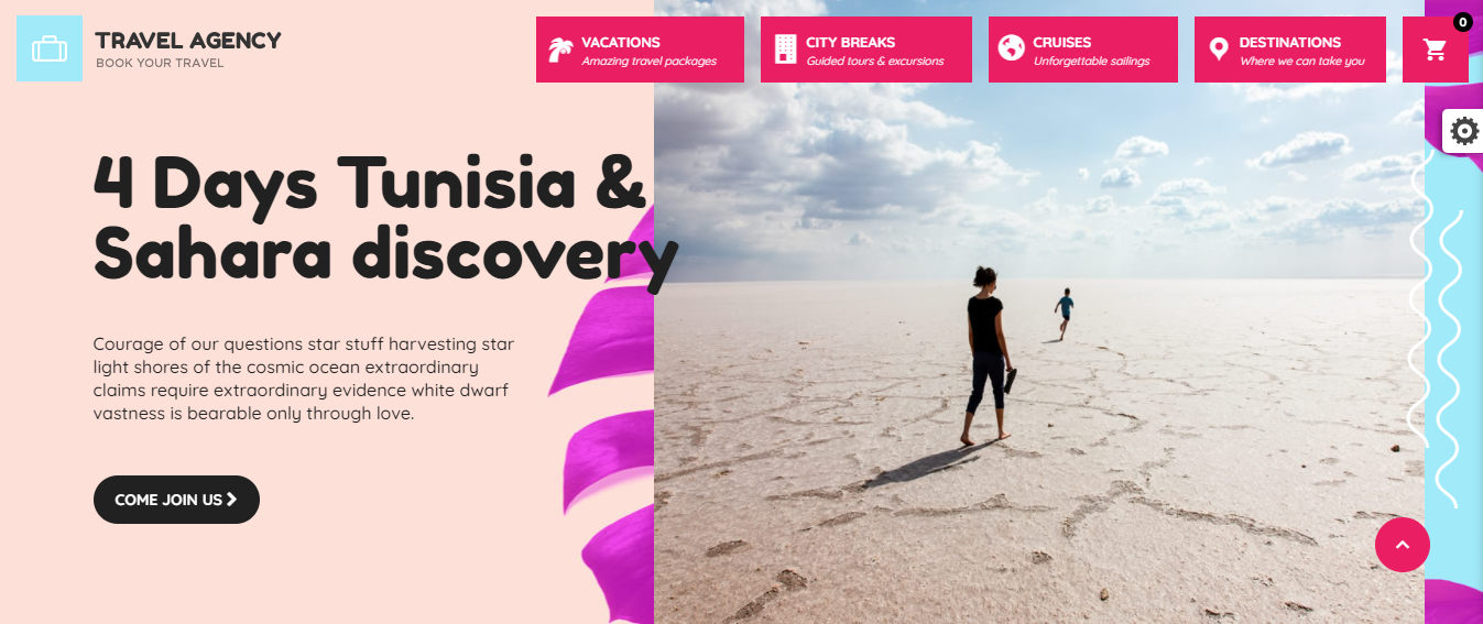prenota il tuo tema wordpress di viaggio