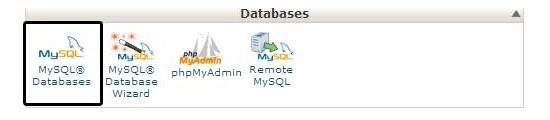ฐานข้อมูลใน cpanel