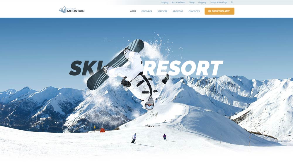 Snow Mountain WordPress Template